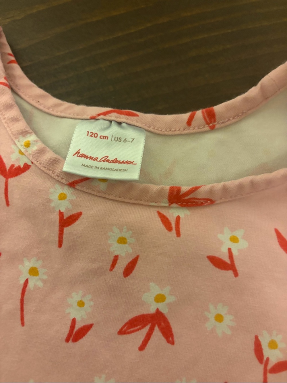 Hanna Andersson Pink Floral Knit Tank Dress size 6 with Pockets - Picture 2 of 4